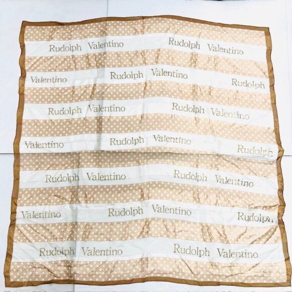 Valentino Rudolph 1921 scarf, 100% sheer silk, 38" x40" large full body wrap(35) - Picture 5 of 8
